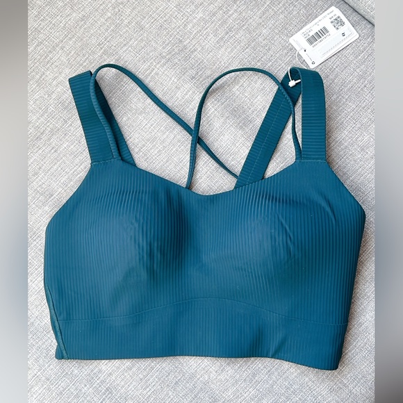 Lululemon Like a Cloud Ribbed Longline Bra Light Support, D/DD Cup - Picture 7 of 10